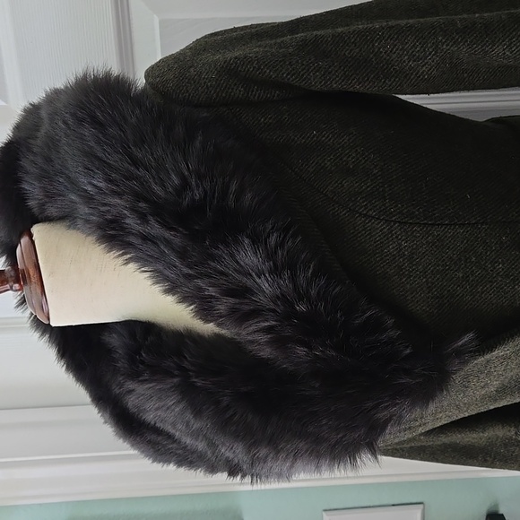 Collectif Molly Vintage Jacket W/ Fur Collar, In Olive Green, NWT - Picture 5 of 15